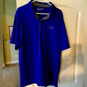 Under Armour Men's 3XL, Performance Polo Shirt, Blue